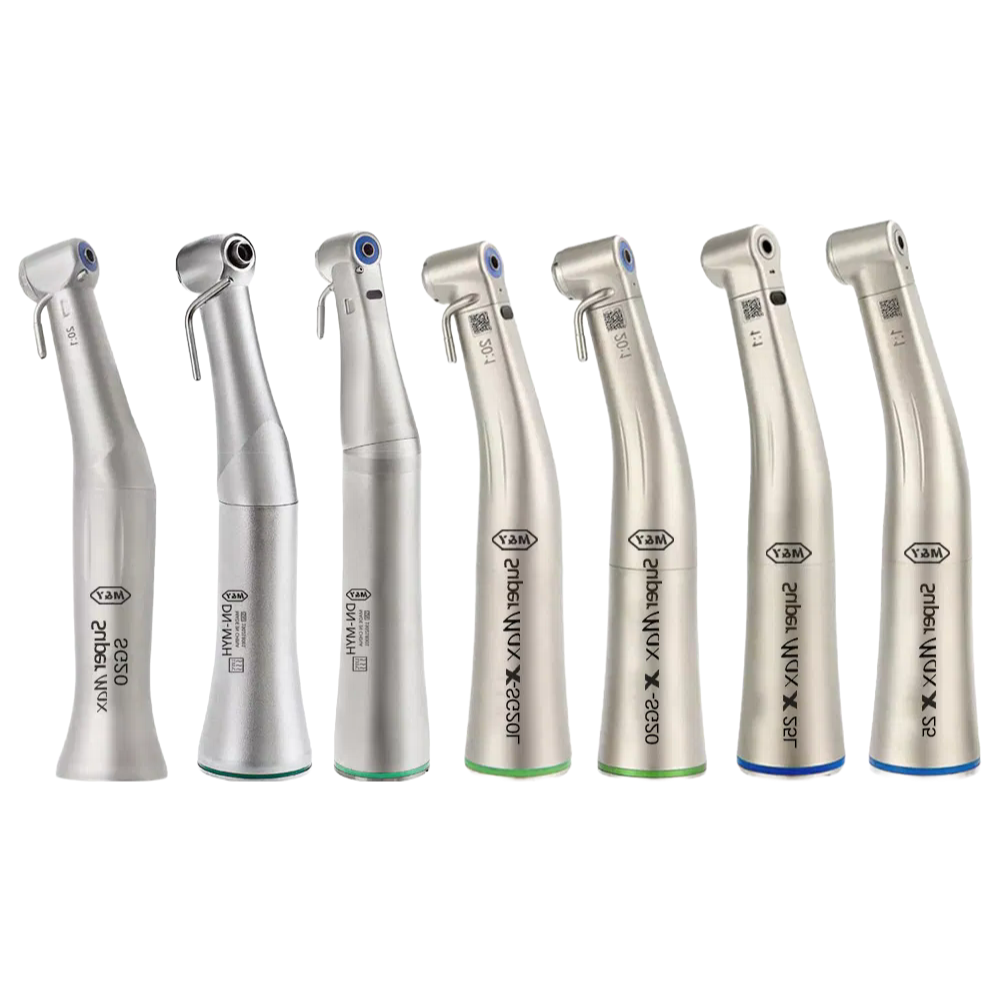 High Quality Dental Low Speed 1:1 Contra Angle Handpiece with Ceramic Bearing and Push Button Chuck