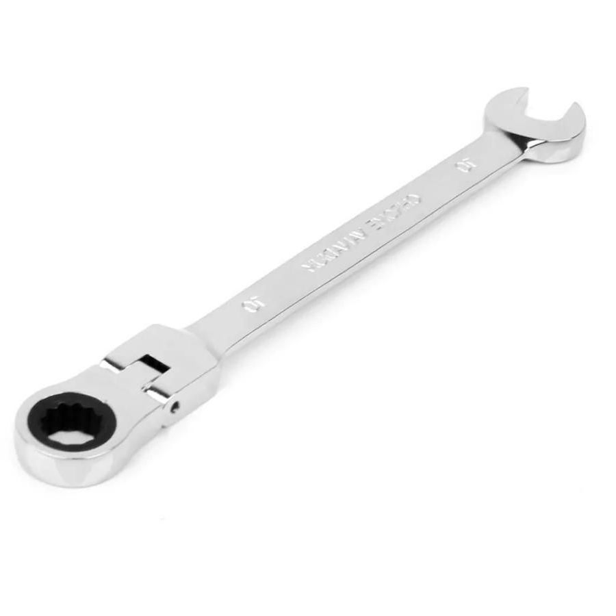 10mm Flexible Head Ratchet Wrench Spanner - Chrome Vanadium Steel Alloy Hand Tool