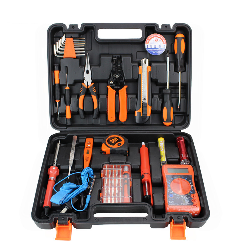 25-Piece Professional Household Hardware Repair Tool Set for Home Maintenance and DIY Projects