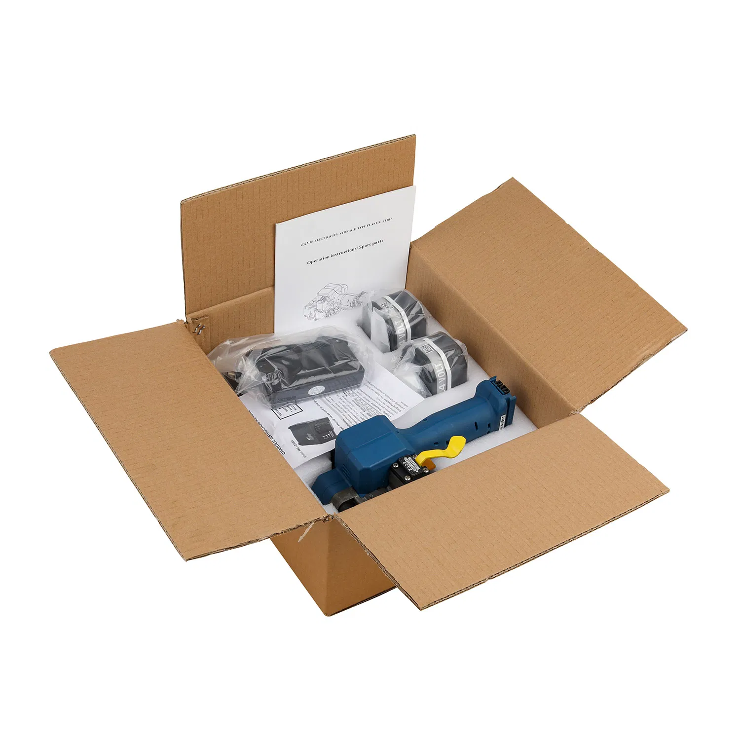 Professional Battery Powered Hand Plastic Strapping Tool for Packaging - Z323 Model with 3000N Tension