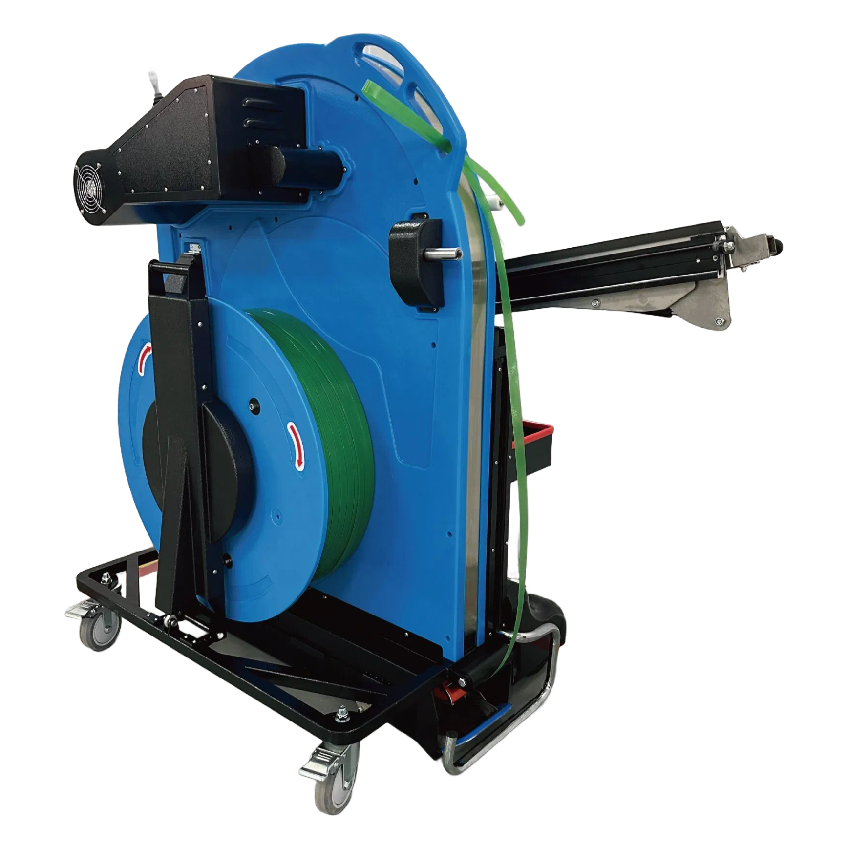 JD-008 Ergonomic Vertical Pallet Strapping Machine for Secure Load Bundling with Plastic Straps