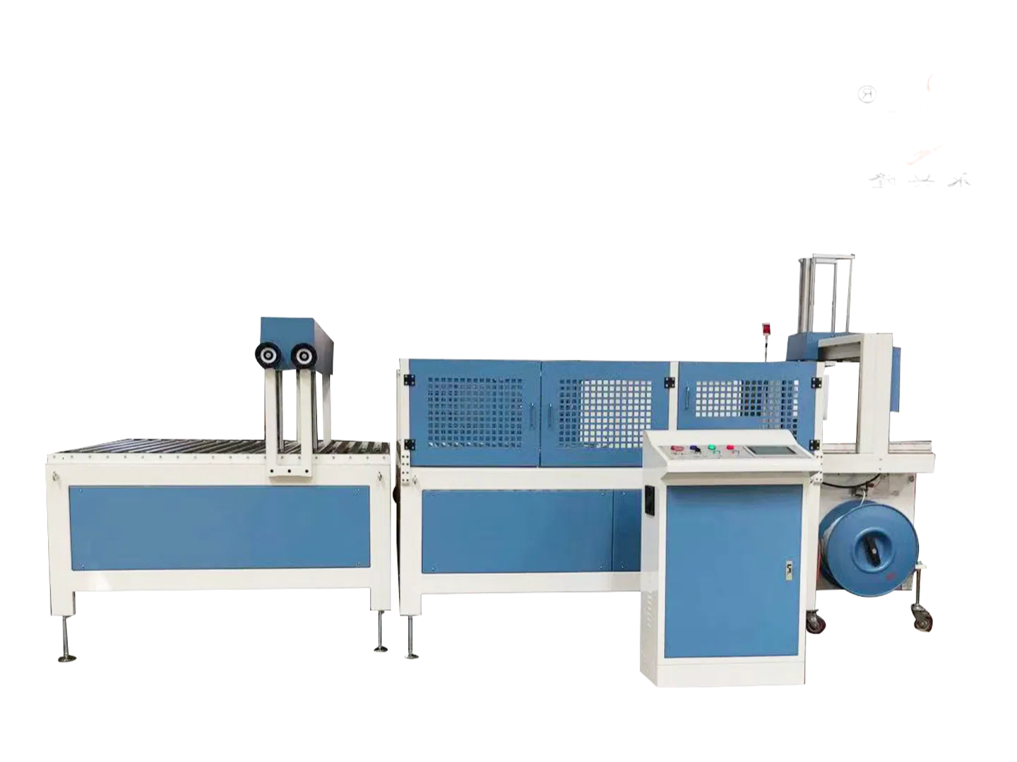 Automatic PP Strapping Assembly Line with Integrated Mechanical Electrical and Gas Systems for Fast Packaging