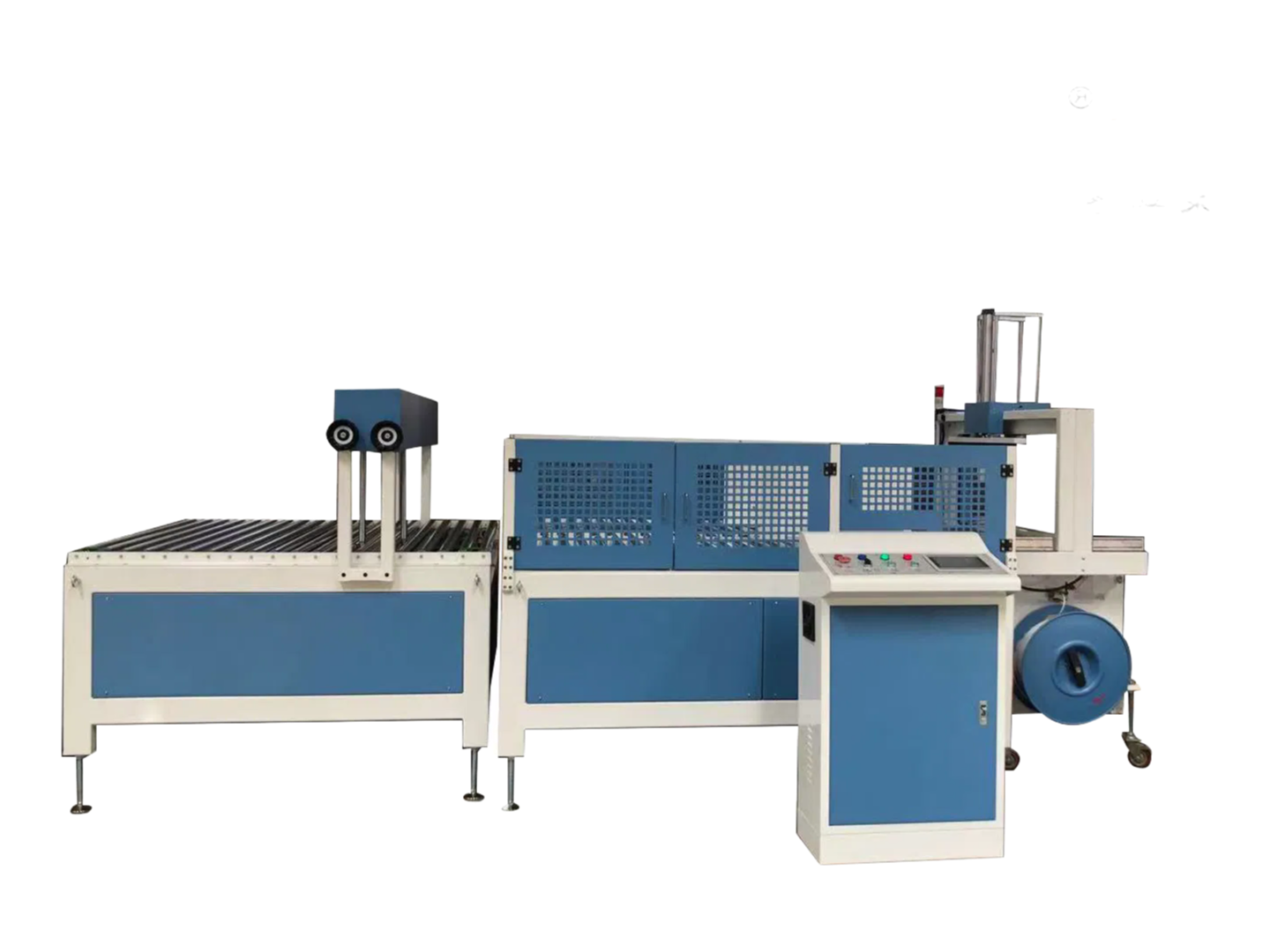 Automatic PP Strapping Assembly Line with Integrated Mechanical Electrical and Gas Systems for Fast Packaging