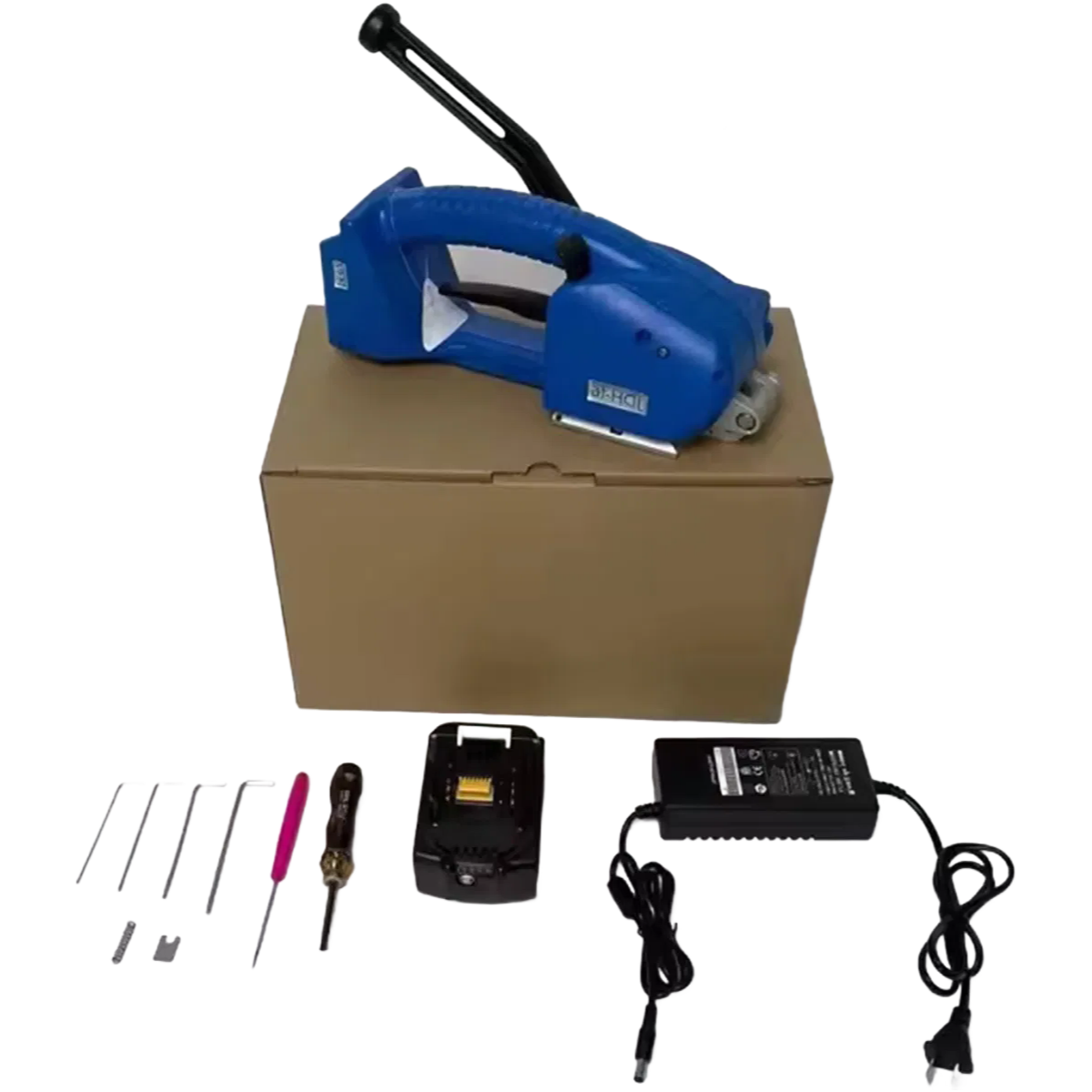 Portable Electric Taping Machine for PP PET Straps with 60-2100N Tightening Force Industrial Use