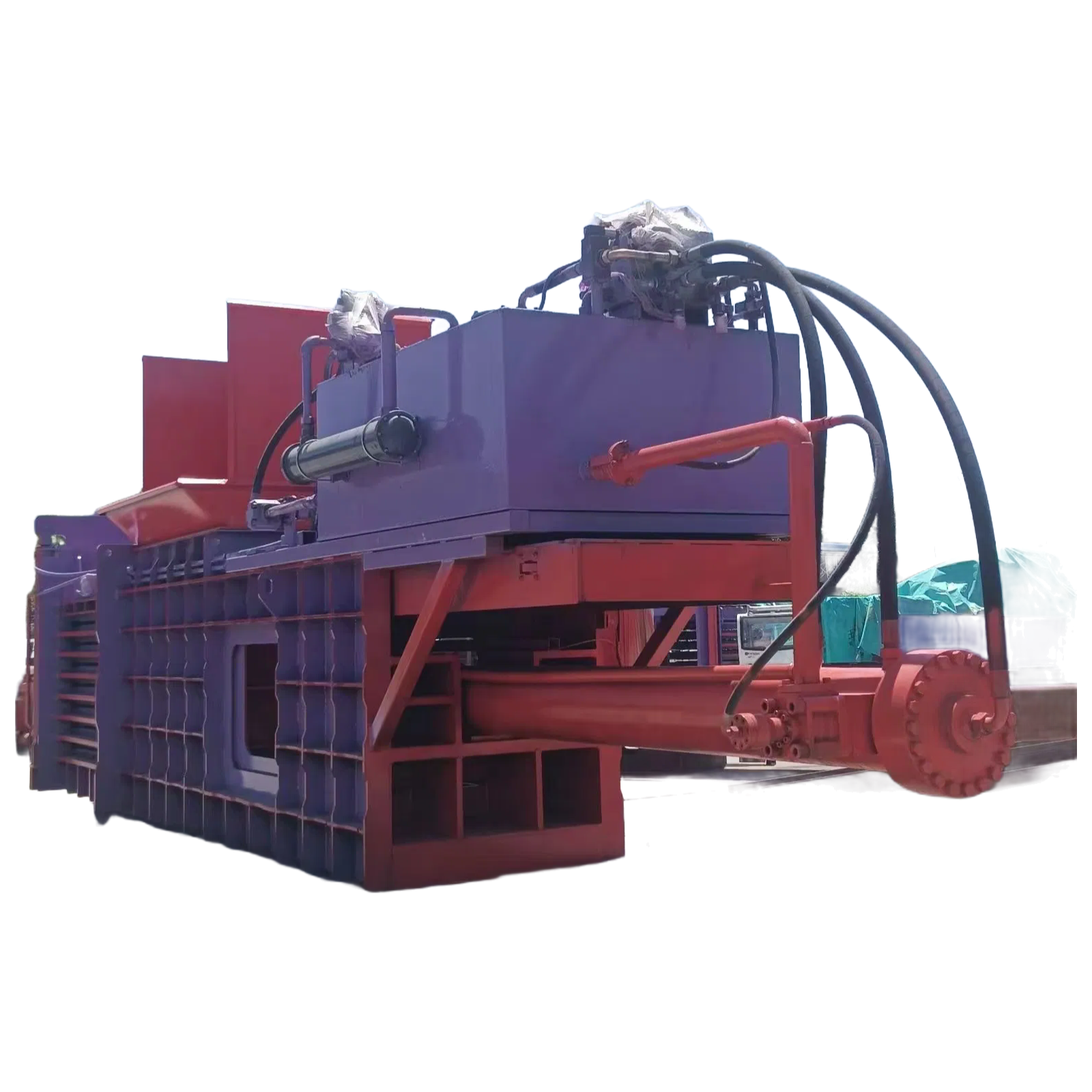 China Manufacturer Supply Heavy Duty Waste Paper Baler with Welding Strapping