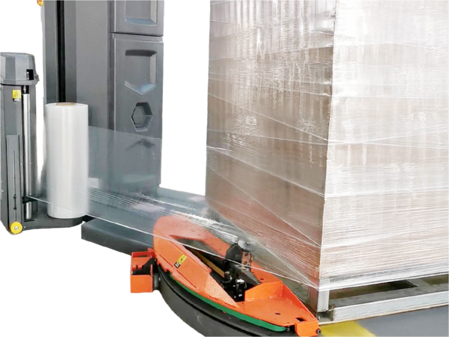 Customizable X100 Pallet Wrapping System with Intelligent Alarm and Safety Features