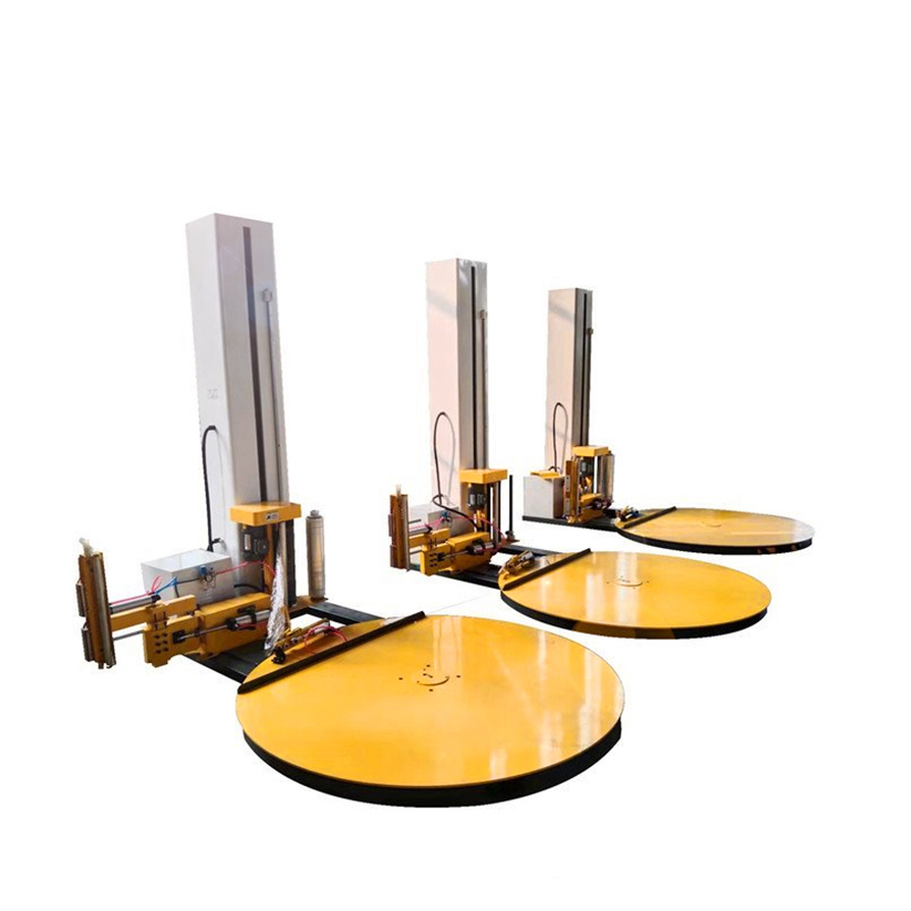 High Capacity Pre-Stretch Pallet Wrapping Machine with PLC Control for Various Industries