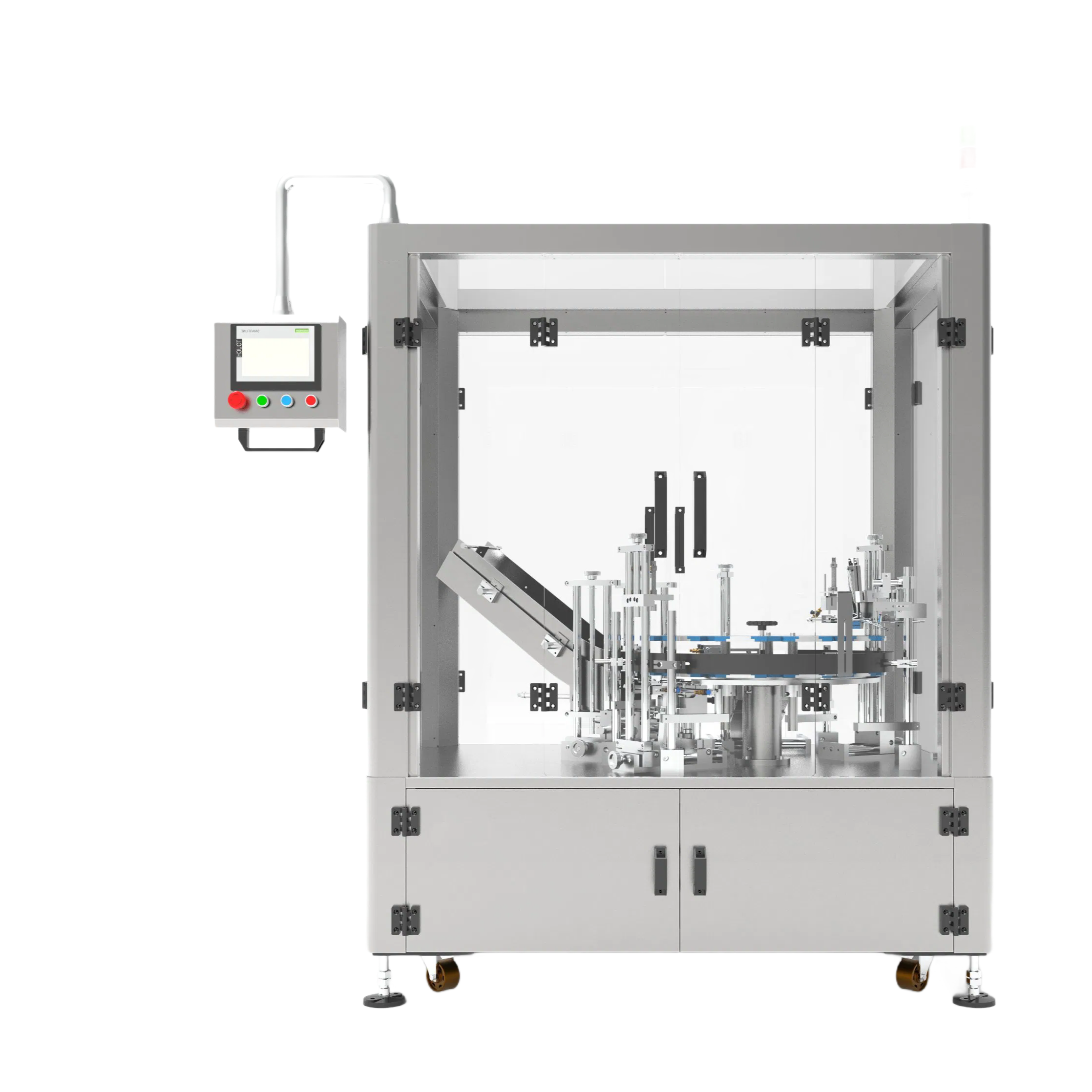 ZH-50S Semi Automatic Cartoning Machine For Cosmetics Medicine Bottle Packaging 40-200mm