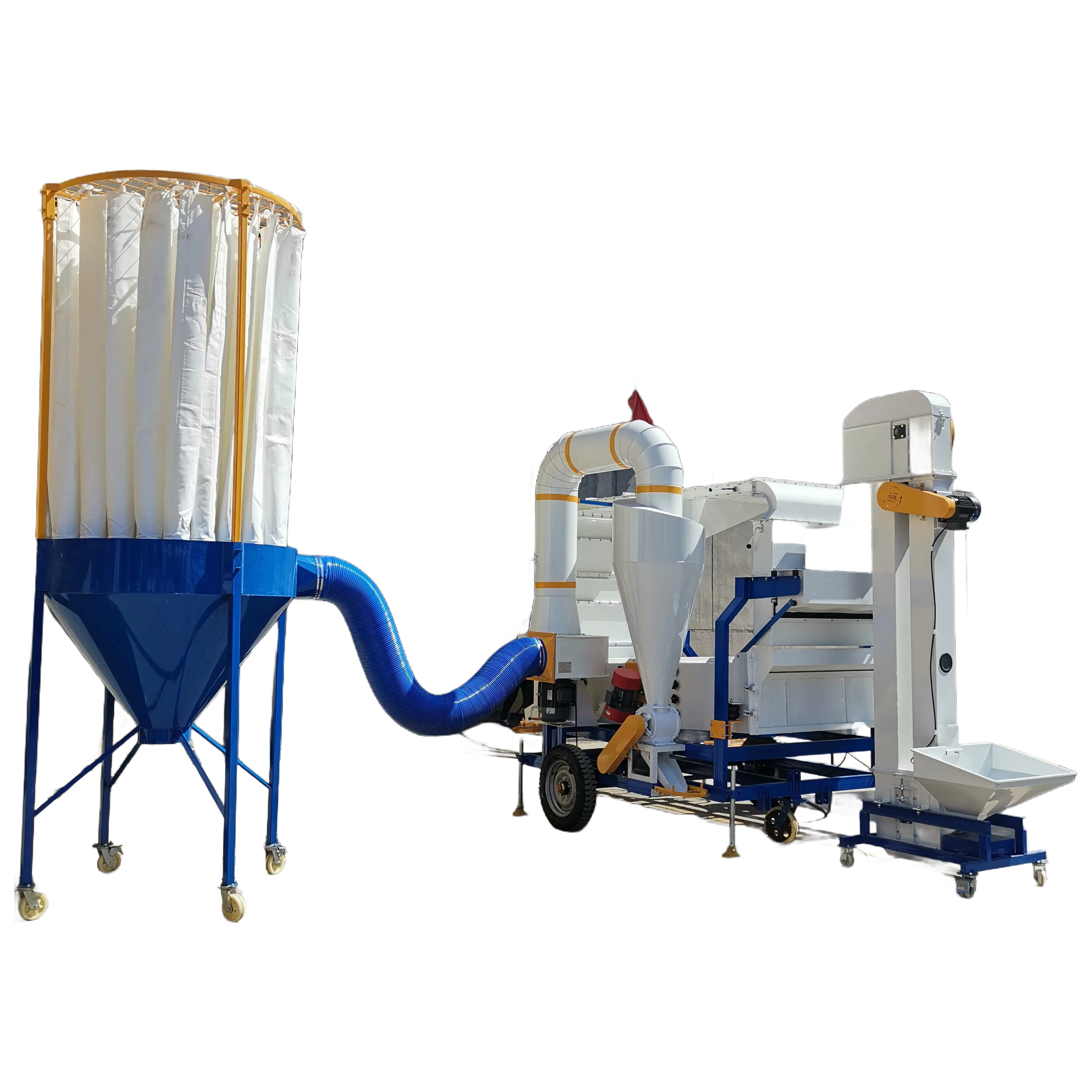 High Capacity 8TPH Grain Seed Cleaner with Dual Air Separation System