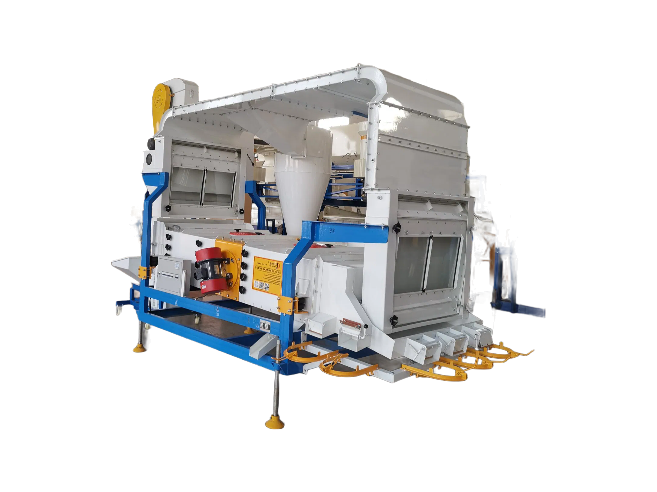Customizable Grain Cleaning Equipment with Double Sieve Layer and Aspiration Chamber