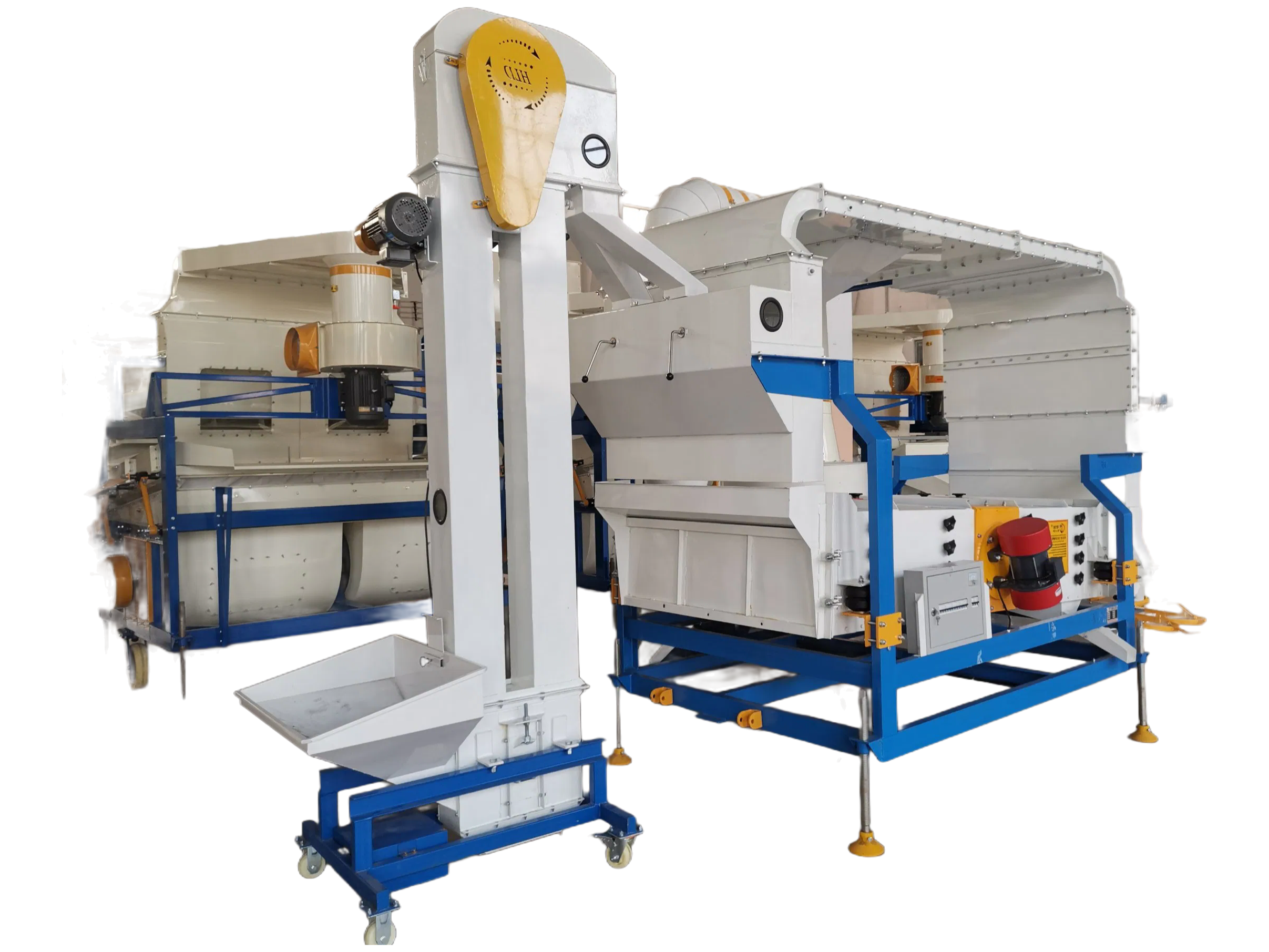 Customizable Grain Cleaning Equipment with Double Sieve Layer and Aspiration Chamber