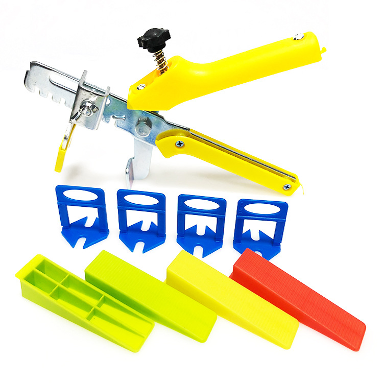 Professional Tile Leveling System Kit with Reusable Spacer Clips and Wedges for Perfect Tile Installation