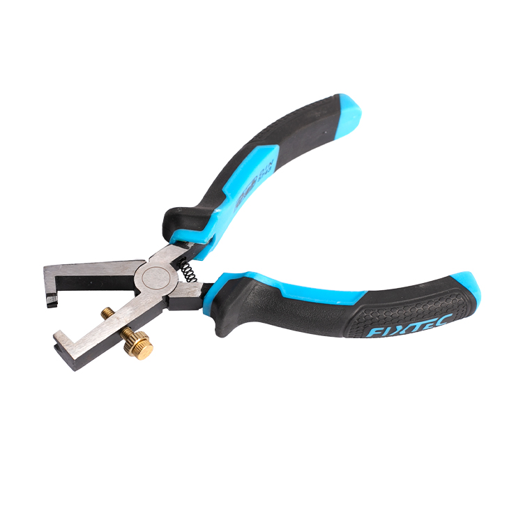 FIXTEC 6-Inch Professional Wire Stripping Pliers for Solid/Stranded Electrical Wires