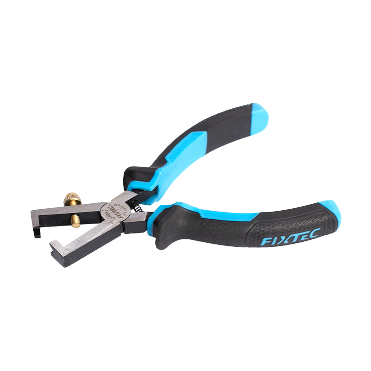 FIXTEC 6-Inch Professional Wire Stripping Pliers for Solid/Stranded Electrical Wires