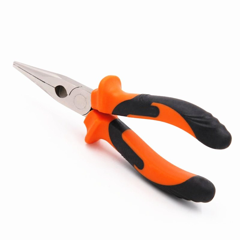 Professional Long Hose Pliers with PVC Handle - 6/7/8 Inch Wire Cutting Tools