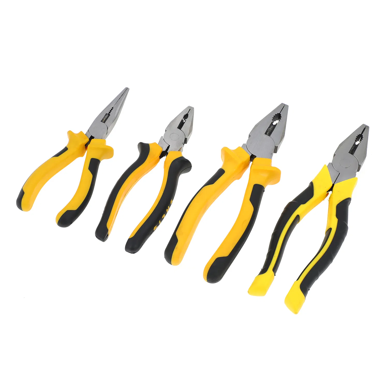 6/8 Inch German Style Carbon Steel Long Nose Combination Pliers - Industrial Grade Wire Cutting Tool