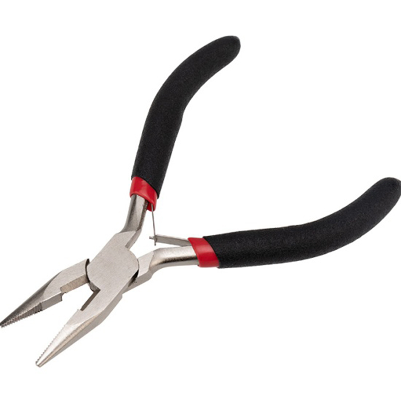 Premium 4.5 Inch Mini Long Nose Pliers with Bicolor PVC Handle for Precision Work