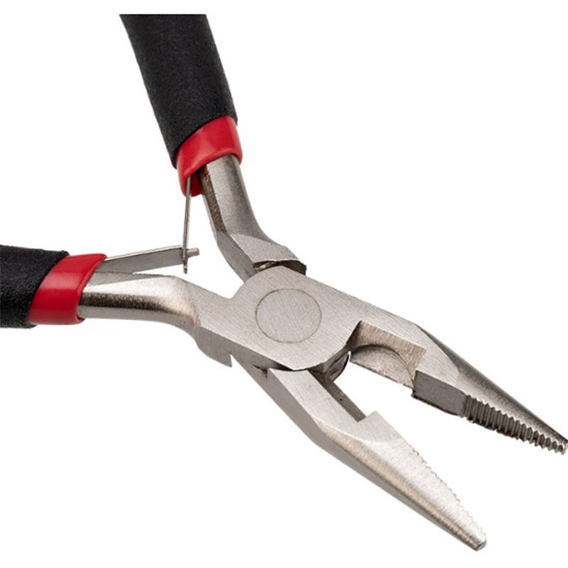 Premium 4.5 Inch Mini Long Nose Pliers with Bicolor PVC Handle for Precision Work