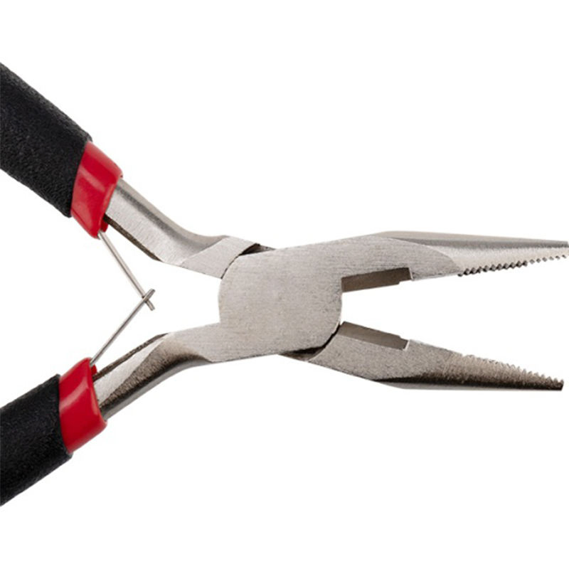 Premium 4.5 Inch Mini Long Nose Pliers with Bicolor PVC Handle for Precision Work