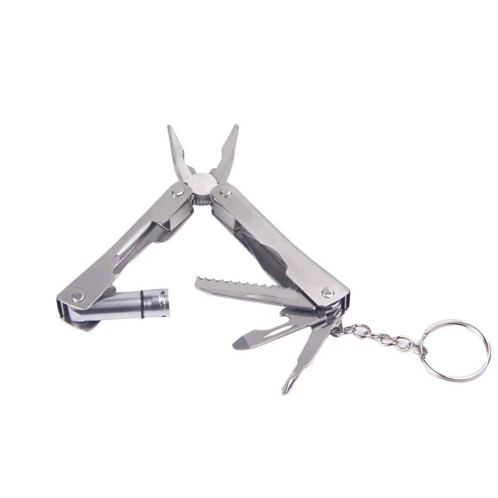 Mini Stainless Steel Multi-Tool Pocket Pliers with Bottle Opener & Screwdriver - Compact Folding Keychain Tool