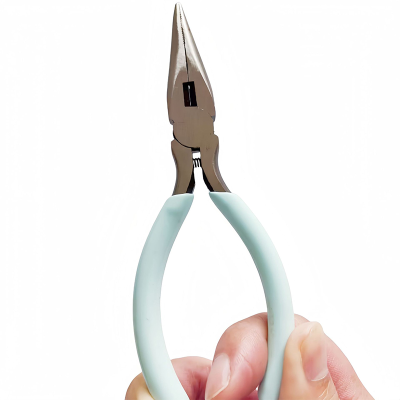 Hautine Professional 5-Piece Mini Pliers Set - 4.5 Inch Polished Head for Precision Work