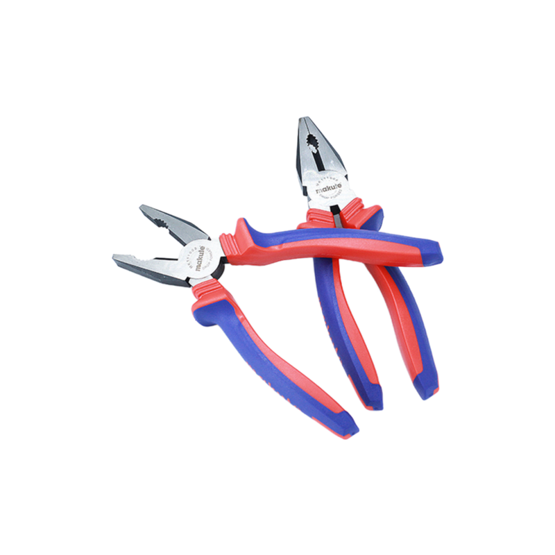 Professional Diagonal Cutting Bent Nose Combination Pliers 7 Inch Chrome Vanadium Steel Tool