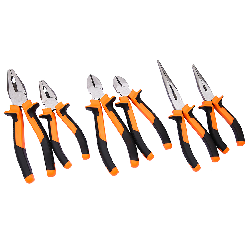 Professional Stainless Steel Combination Pliers - Heavy Duty Wire Cutters & Crimping Tools with TPR Handle
