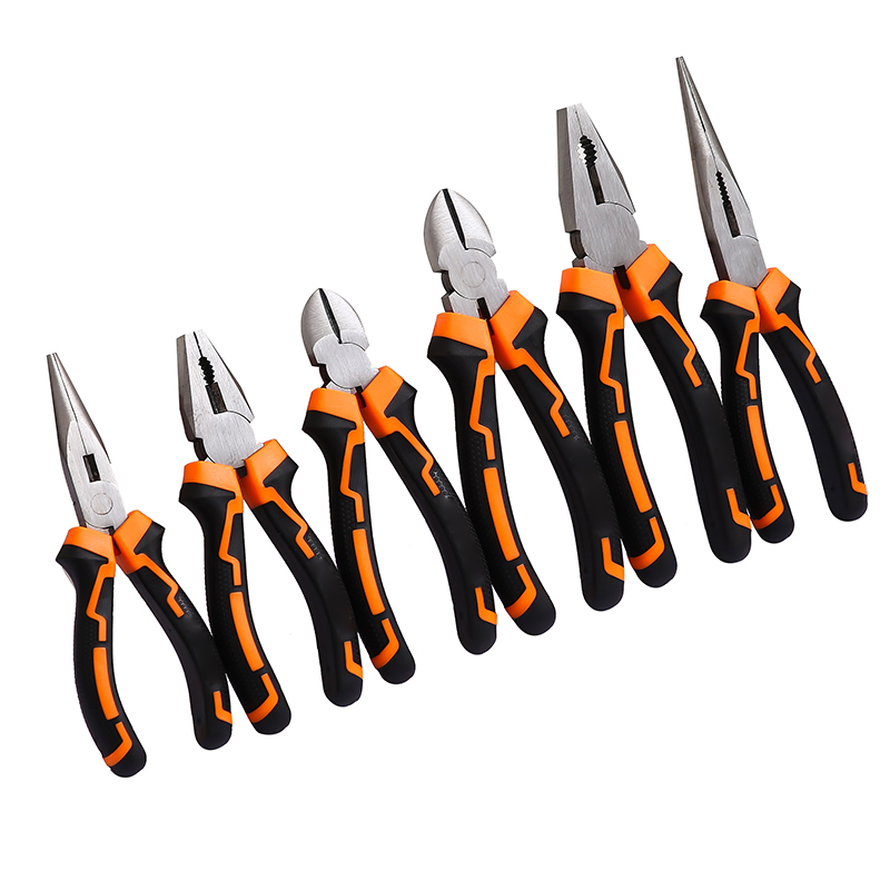 Professional Stainless Steel Combination Pliers - Heavy Duty Wire Cutters & Crimping Tools with TPR Handle