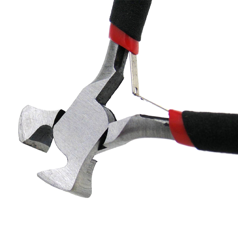 4.5 Inch Carbon Steel End Cutting Pliers - Multifunctional Mini Diagonal Nippers Tool Set for Building Decoration