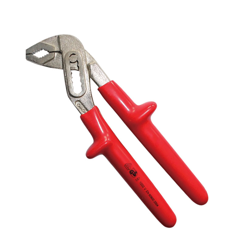 VDE Certified Chrome Vanadium Steel Dipped Pliers 10 Inch - Professional Insulated Slip Joint Pliers for Electrical Work