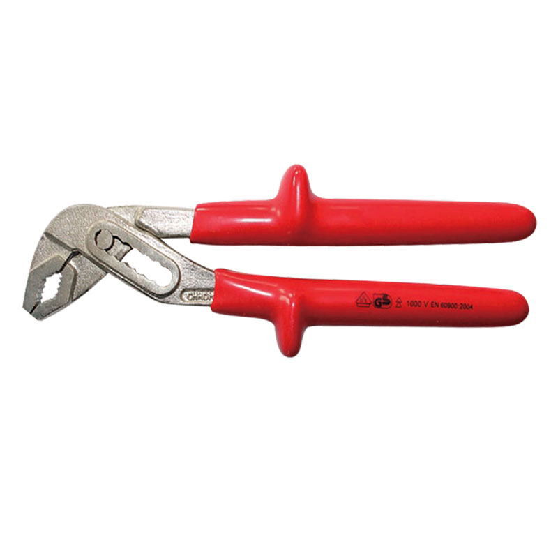 VDE Certified Chrome Vanadium Steel Dipped Pliers 10 Inch - Professional Insulated Slip Joint Pliers for Electrical Work