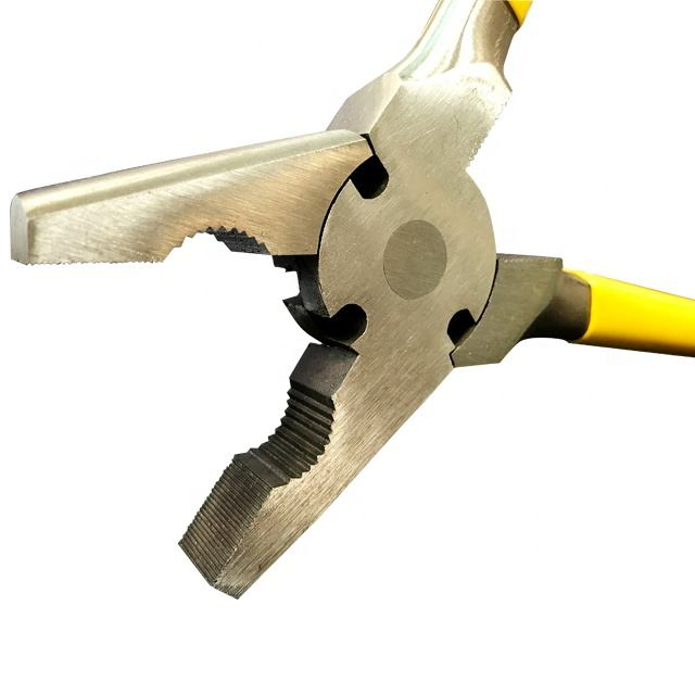 250mm Heavy Duty Steel Fencing Pliers with Hammer Head - Multi-Functional Wire Cutting Tool