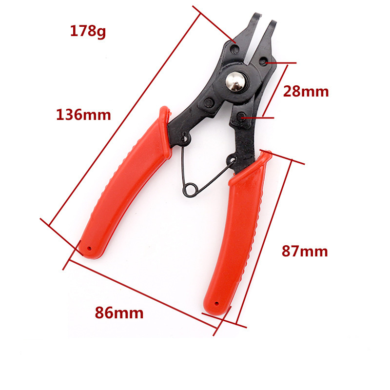 Professional 4-in-1 Multi-Function Snap Ring Pliers Set - High Carbon Steel Tool Kit for Various Applications