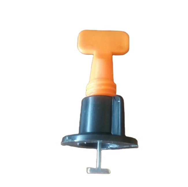 Premium Plastic Reuse Tile Leveling System with Grey Strap & White Cap - Professional Tile Spacer Accessory