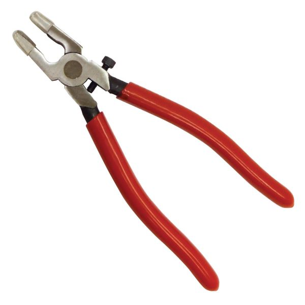 8 Inch Professional Glass Running Pliers with Serrated Jaws - Glass Breaker Tool for Precise Cutting