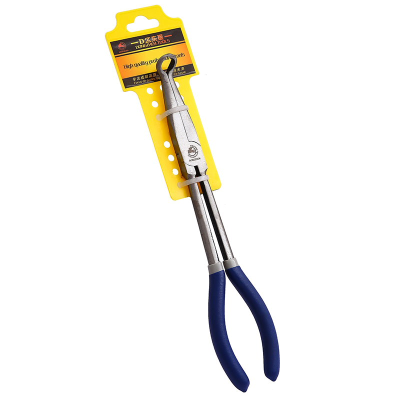 Professional Bent Long Nose Plier Set - 11 Inch Carbon Steel Multi-Angle Needle Nose Pliers for Electrical & DIY Projects