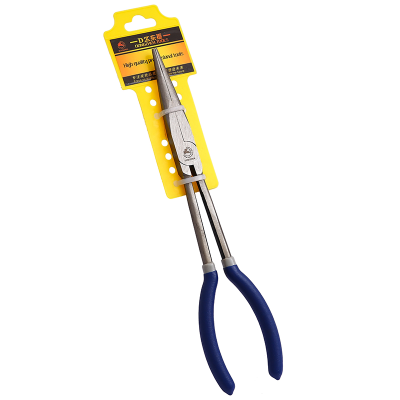 Professional Bent Long Nose Plier Set - 11 Inch Carbon Steel Multi-Angle Needle Nose Pliers for Electrical & DIY Projects