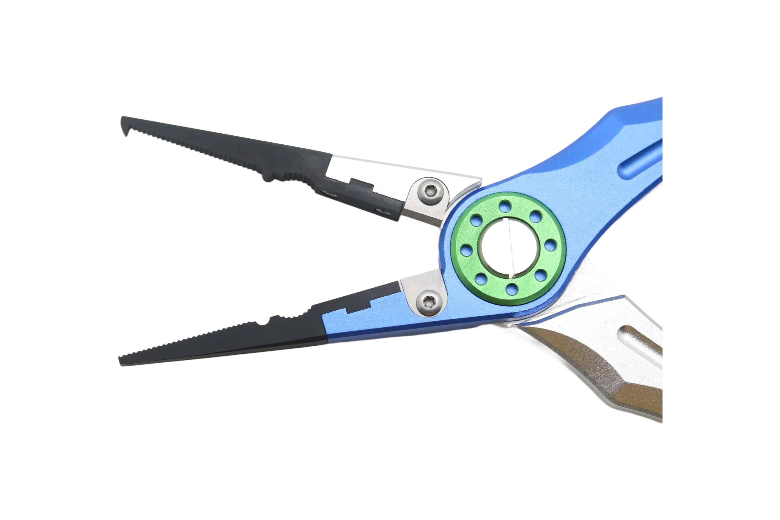 7.87 Inch Professional Black Electroplated Stainless Steel Fishing Pliers with Aluminum Handle