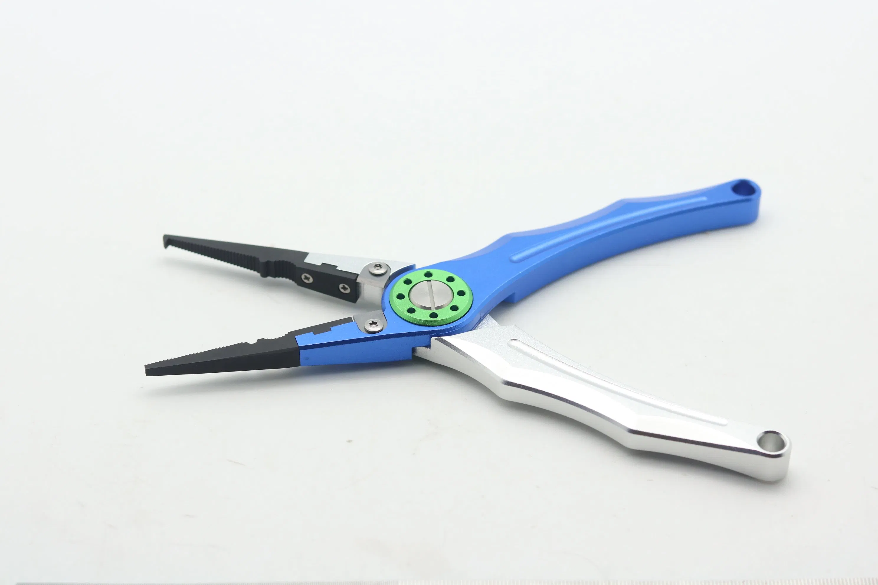 7.87 Inch Professional Black Electroplated Stainless Steel Fishing Pliers with Aluminum Handle