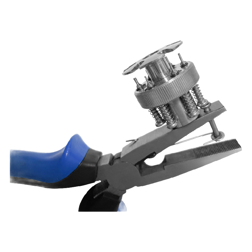 Professional Pressure Gauge Needle Extractor Pliers - 6-Pin Clamp Type Tool for Efficient Maintenance