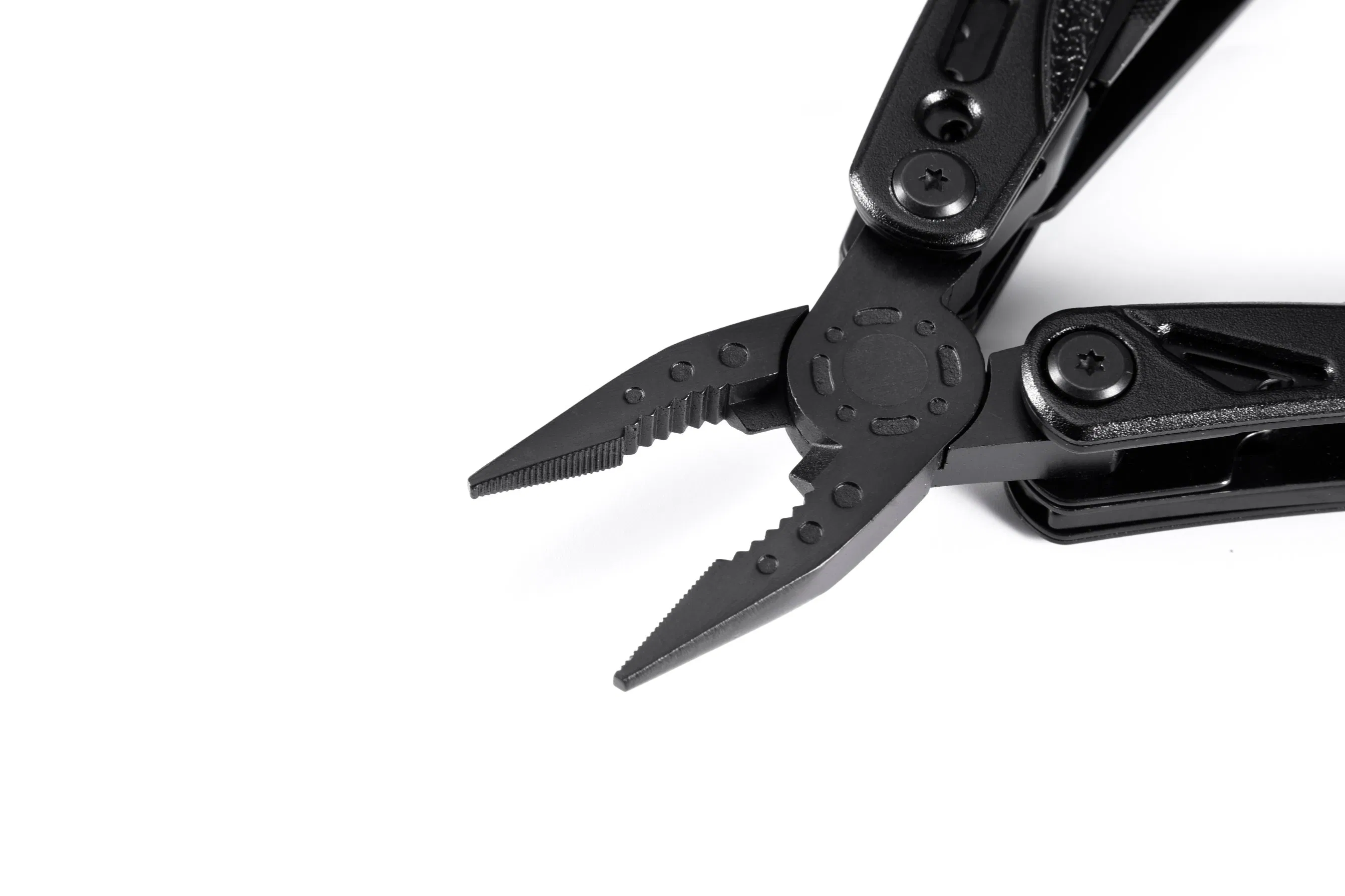 13-in-1 Black Oxidized Stainless Steel Outdoor Survival Camping Pliers with Fire Starter Kit
