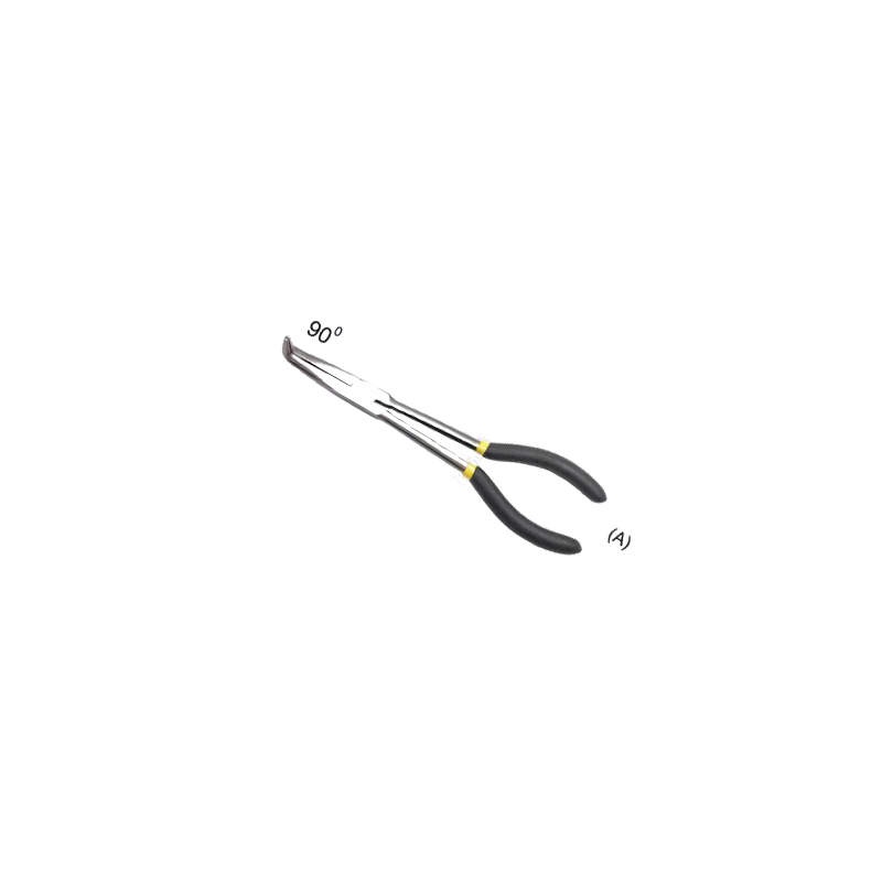 11-Inch Professional Long Reach Bent Nose Pliers with Multi-Angle Functionality