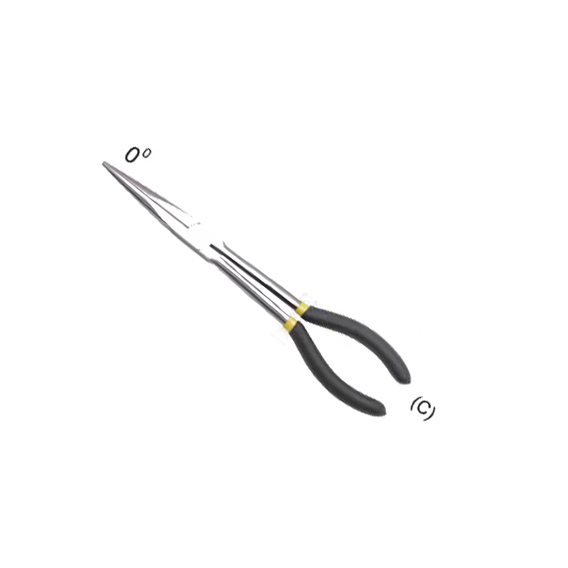 11-Inch Professional Long Reach Bent Nose Pliers with Multi-Angle Functionality