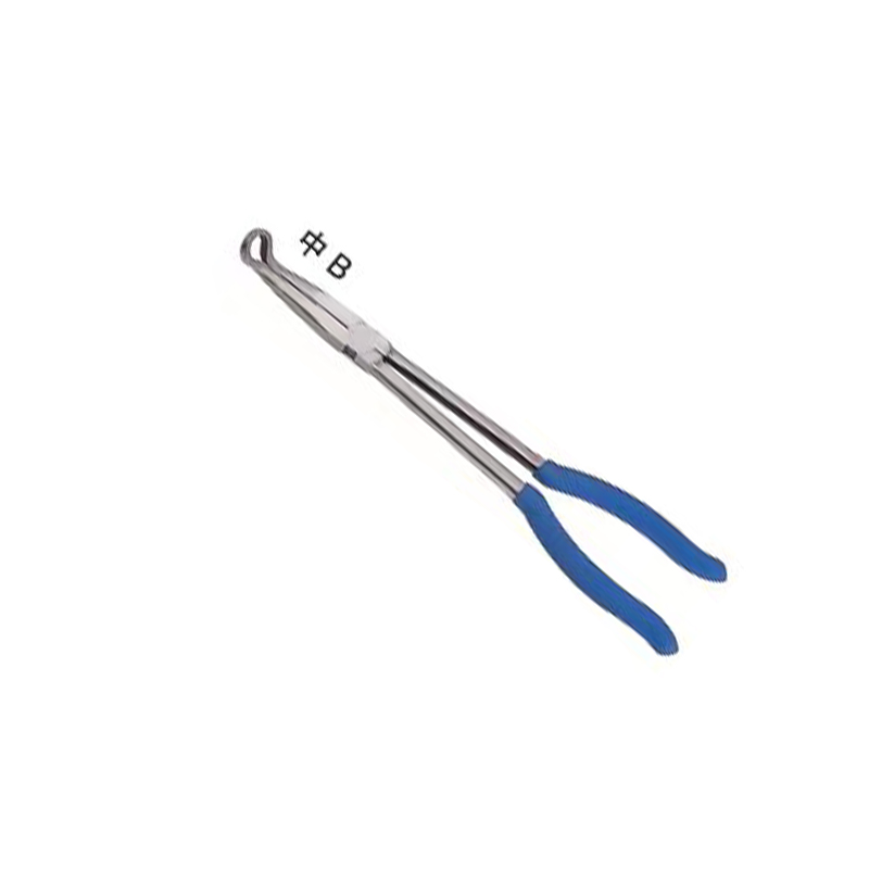 11-Inch Professional Long Reach Bent Nose Pliers with Multi-Angle Functionality