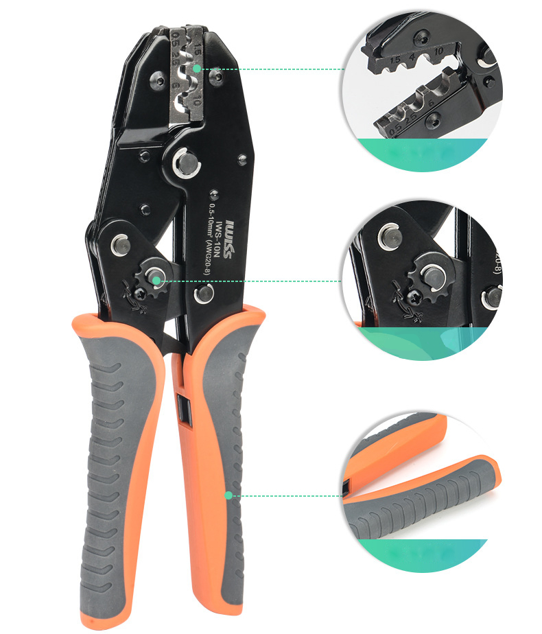 Professional Stainless Steel Terminal Crimping Pliers for Copper Nose and Wire Cutting