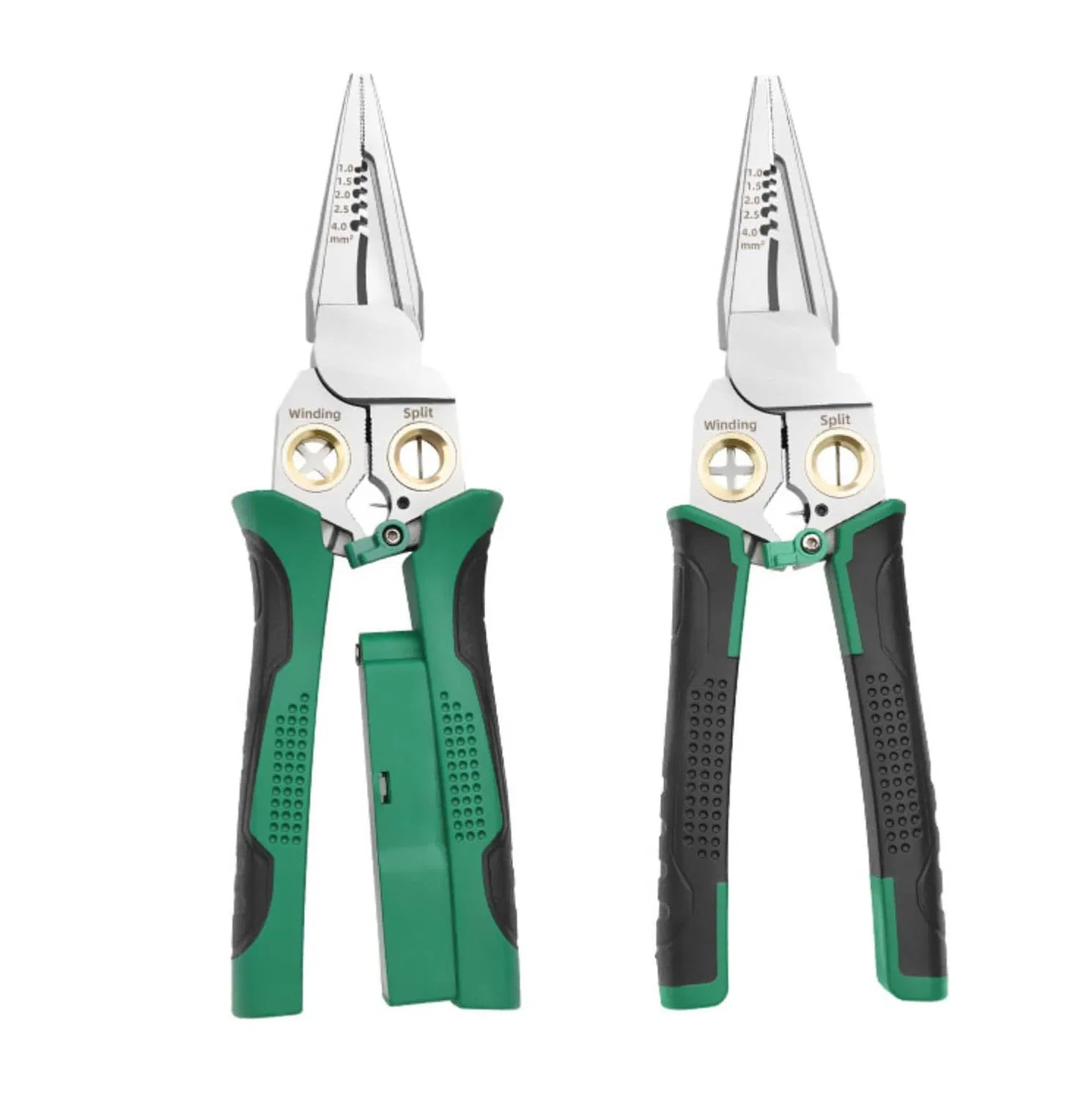 Professional Multi-Function Wire Stripping Pliers with Voltage Tester - High Carbon Steel Crimping Tool for Electricians