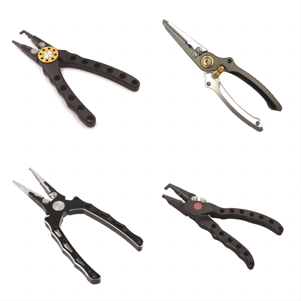 Professional Heavy Duty Aluminum Fishing Pliers with Tungsten Carbide Cutters and Locking System