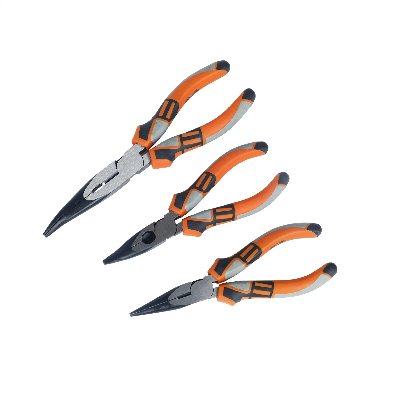 High Carbon Steel Pliers Set - Professional 55# Carbon Steel Needle Nose & Locking Pliers for Hardware Projects