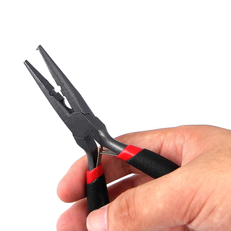 Stainless Steel Straight Nose Cutting Pliers FT91013 - 5.5" Split Ring Fishing Pliers for Wire Stripping & Crimping