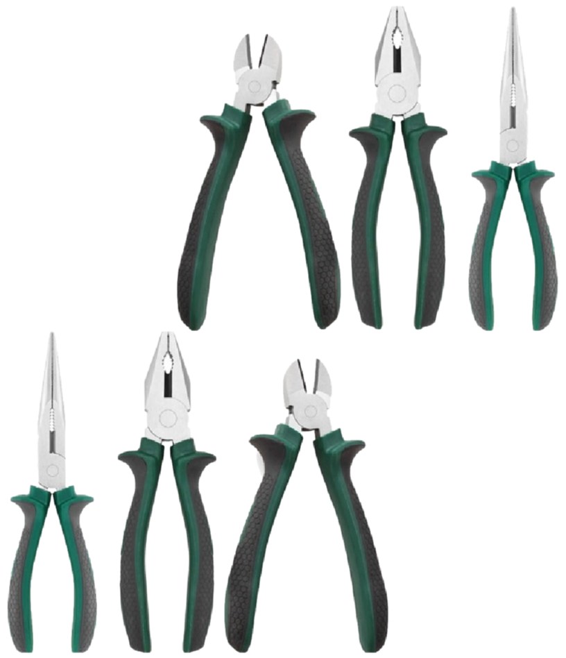 Professional 3-Piece High Leverage Pliers Set for Electrical and Industrial Applications